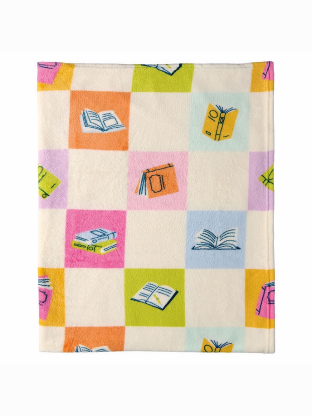 Aldi Book Club Checker design Throw Blanket